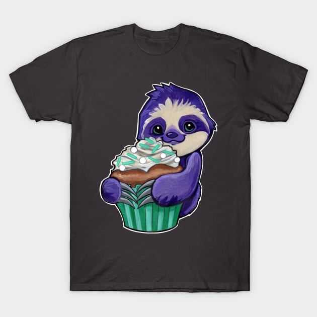 Cupcake sloth T-Shirt by BiancaRomanStumpff